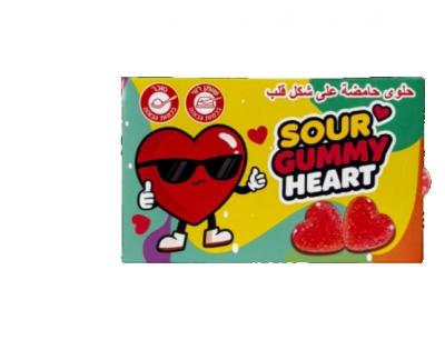 جلي جوم بيستار شكل قلب 80 غم
