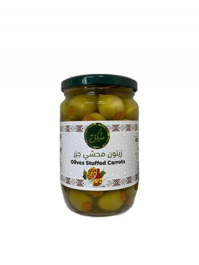 زيتون محشي جزر 660 غم
