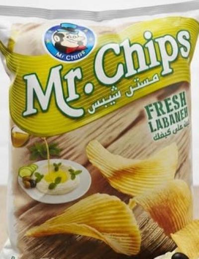 مستر شيبس بطاطا نكهة لبنة 75 غم