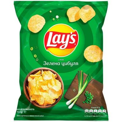 شيبس ليز بطعم البصل الاخضر 46 غم