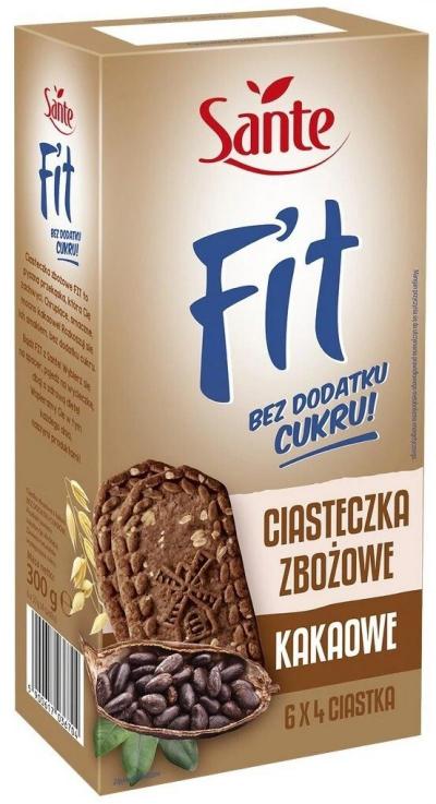 بسكويت سانتي فت بالكاكاو والشوفان بدون سكر 300