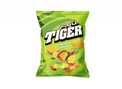 شيبس تايجر جامبو عائلي بنكهة شطة و ليمون 85 غم