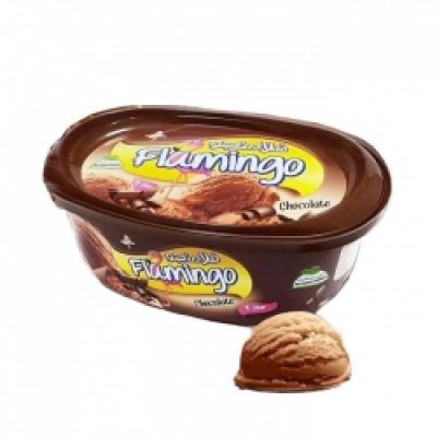 بوظة فلامنجو قالب بطعم الشوكولاتة 2 لتر