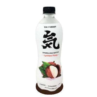 مياه غازية بدون سكر بنكهة ليتشي 480 مل