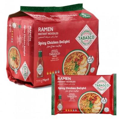 بكيت نودلز تباسكو دجاج احمر حار 75 غم *5