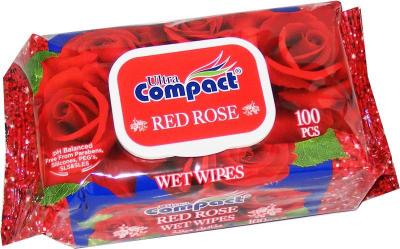 محارم معطرة كومباكت ورد جوري 100 قطعة