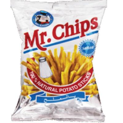 شيبس مستر بطاطوز اصابع نكهة الملح و خل 80 غم