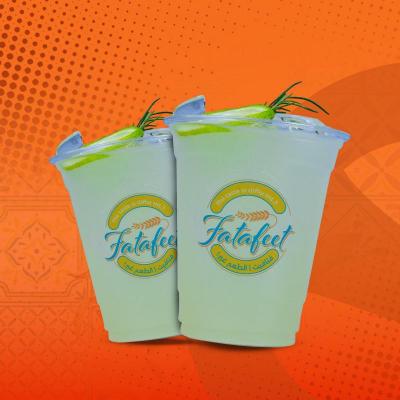 عصير ليمون طبيعي وسط فتافيت