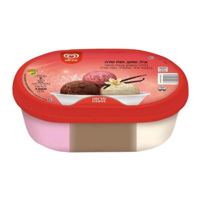 بوظة ملون شوكو فانيل توت 2 لتر