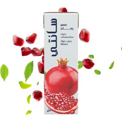 عصير سانتي بطعم الرمان بدون سكر 200 مل