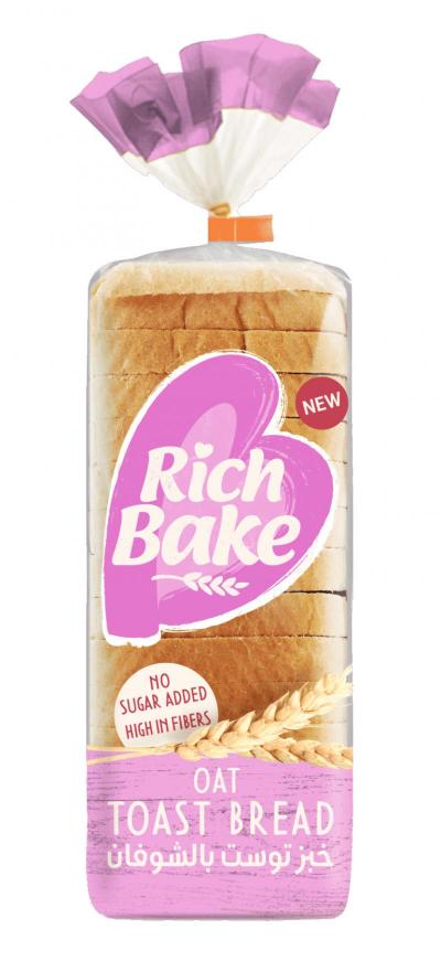 خبز توست شوفان خالي من السكر