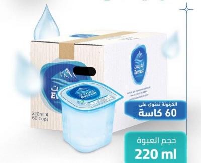 مياه ايفرست 220 مل*60 كاسة