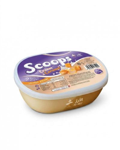 بوظة سكوب قشطة و كراميل 2 لتر